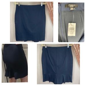 12P - NWT Ann Taylor Petite Peplum Back Pencil Skirt - Style #314768